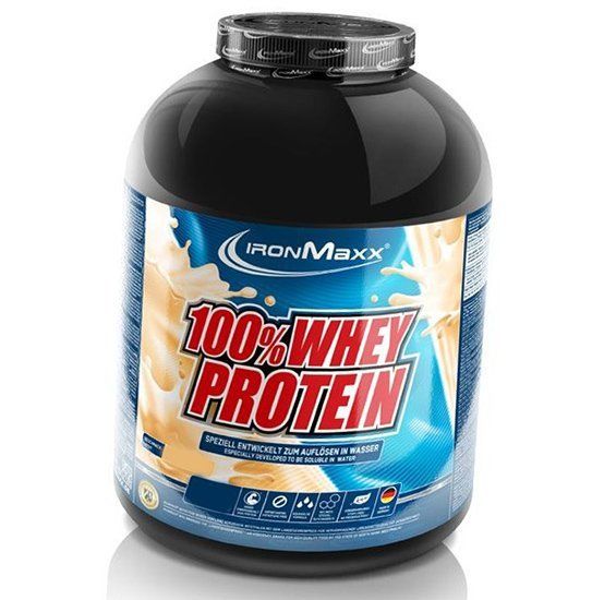 

Сывороточный протеин, 100% Whey Protein, IronMaxx 2350г Клубника (29083009)