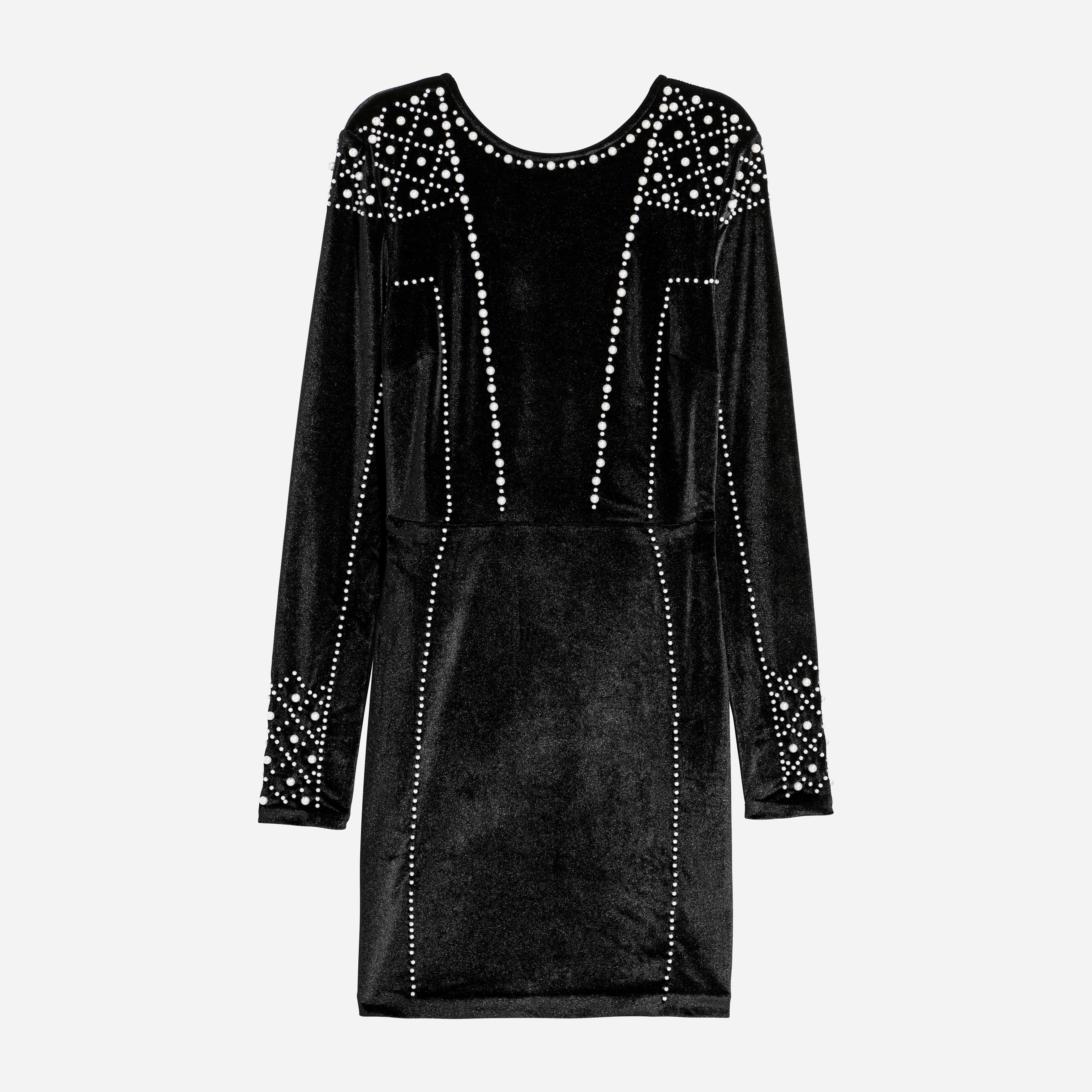 

Платье H&M XAZ128438LTBM 42 Черное с белым