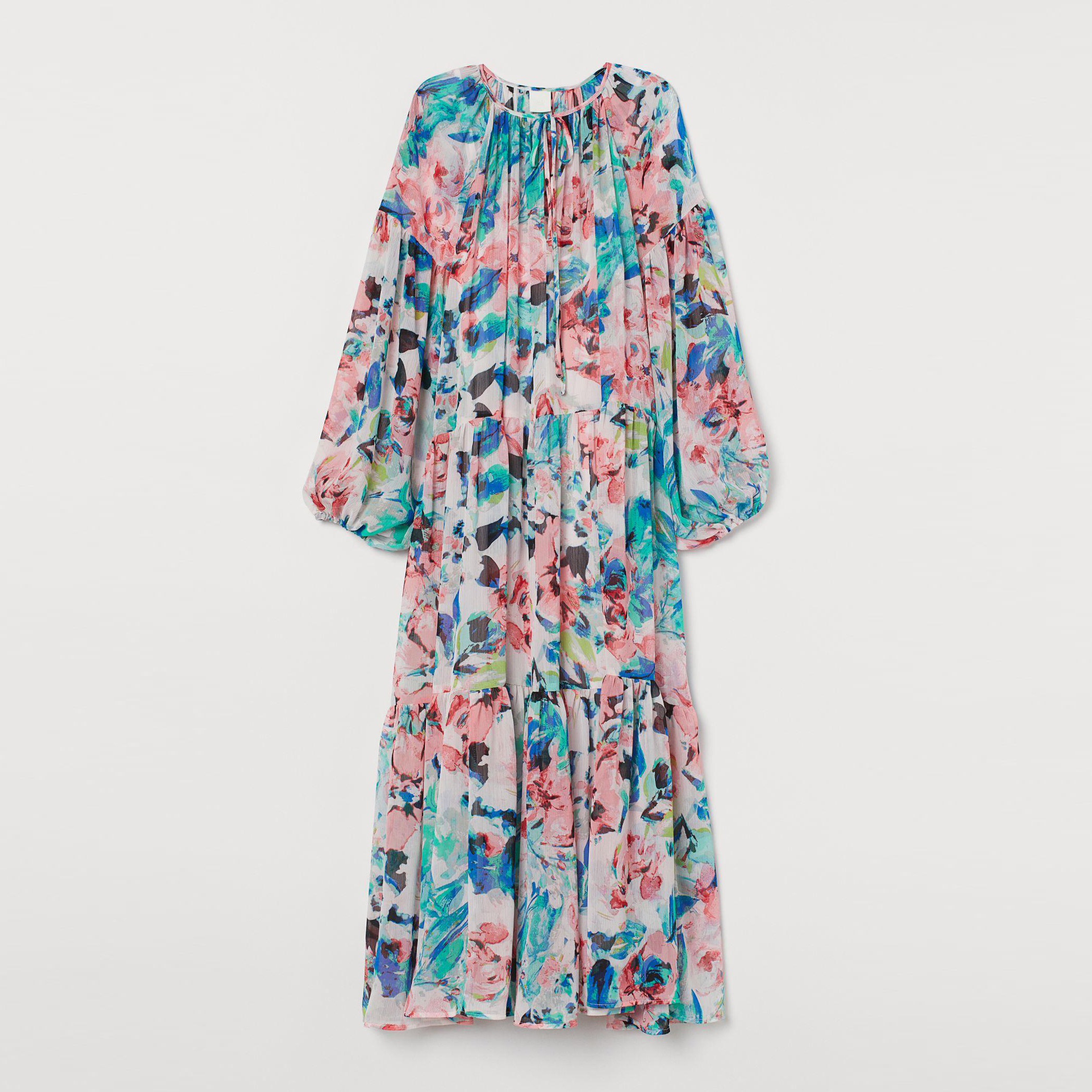 

Платье H&M XAZ207412QVGP S Белое с разноцветным