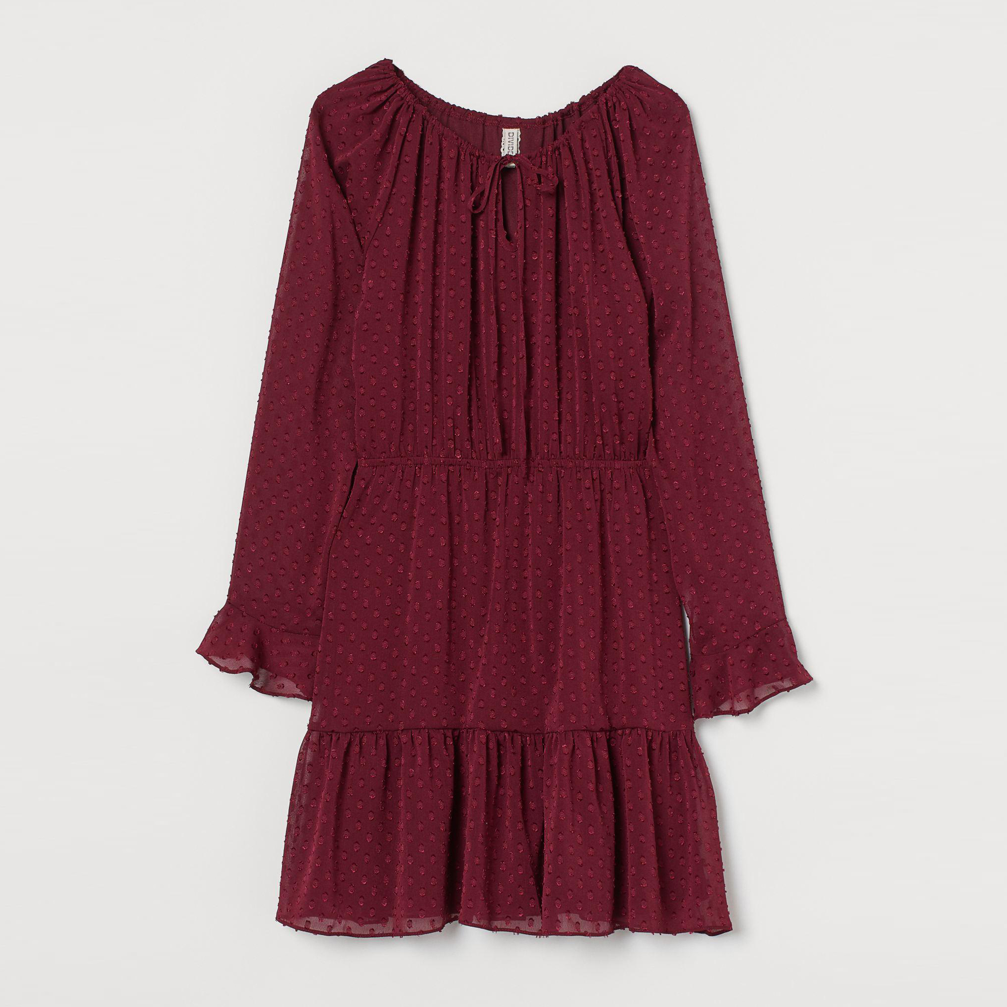 

Платье H&M XAZ246197DOEL 36 Бордовое