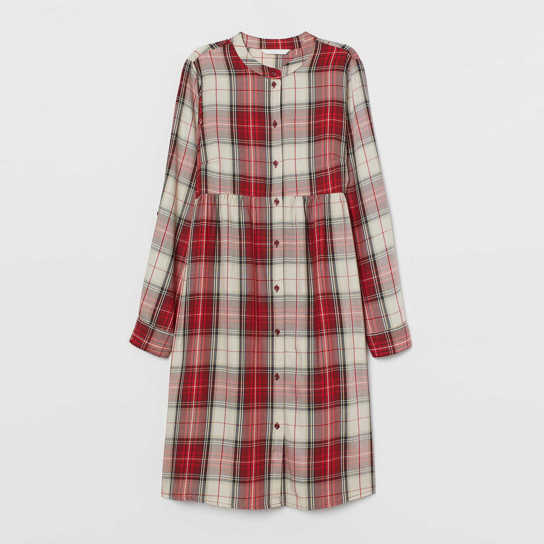 

Платье для кормящих мам H&M XAZ275399WCHN M Красное с бежевым