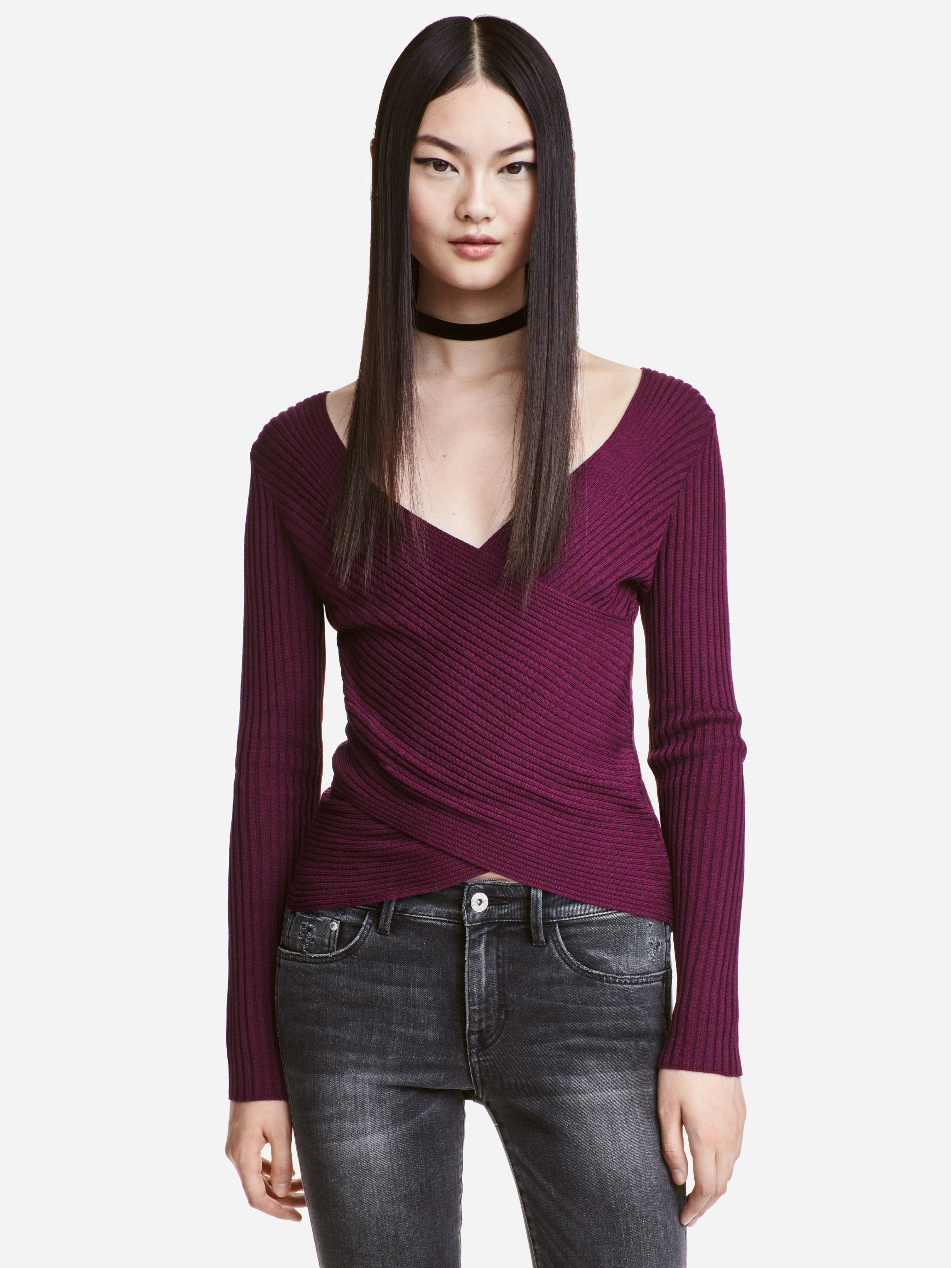 

Пуловер H&M XAZ088733PZRP S Сливовый