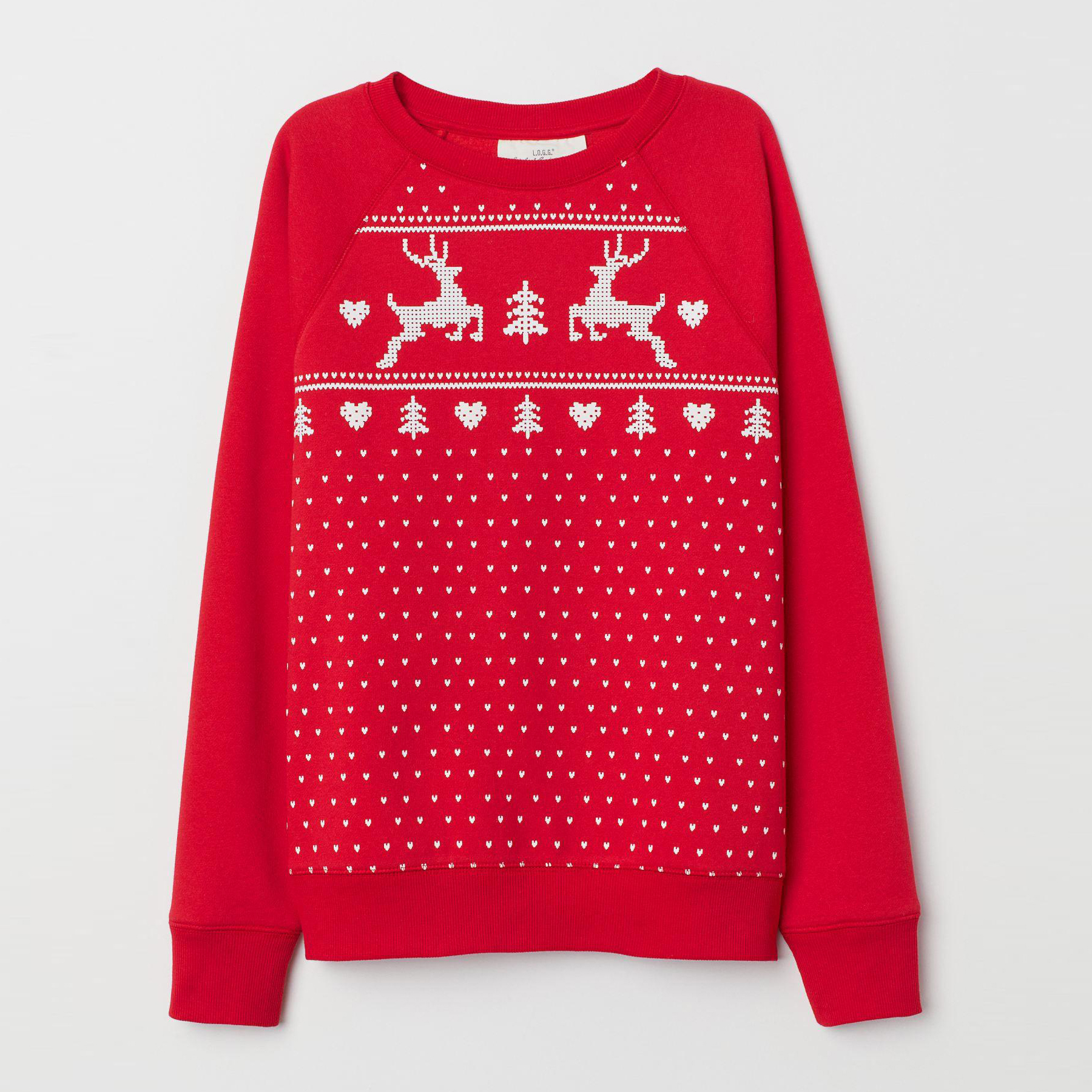 

Свитшот H&M XAZ166387ZKFF L Красный с белым
