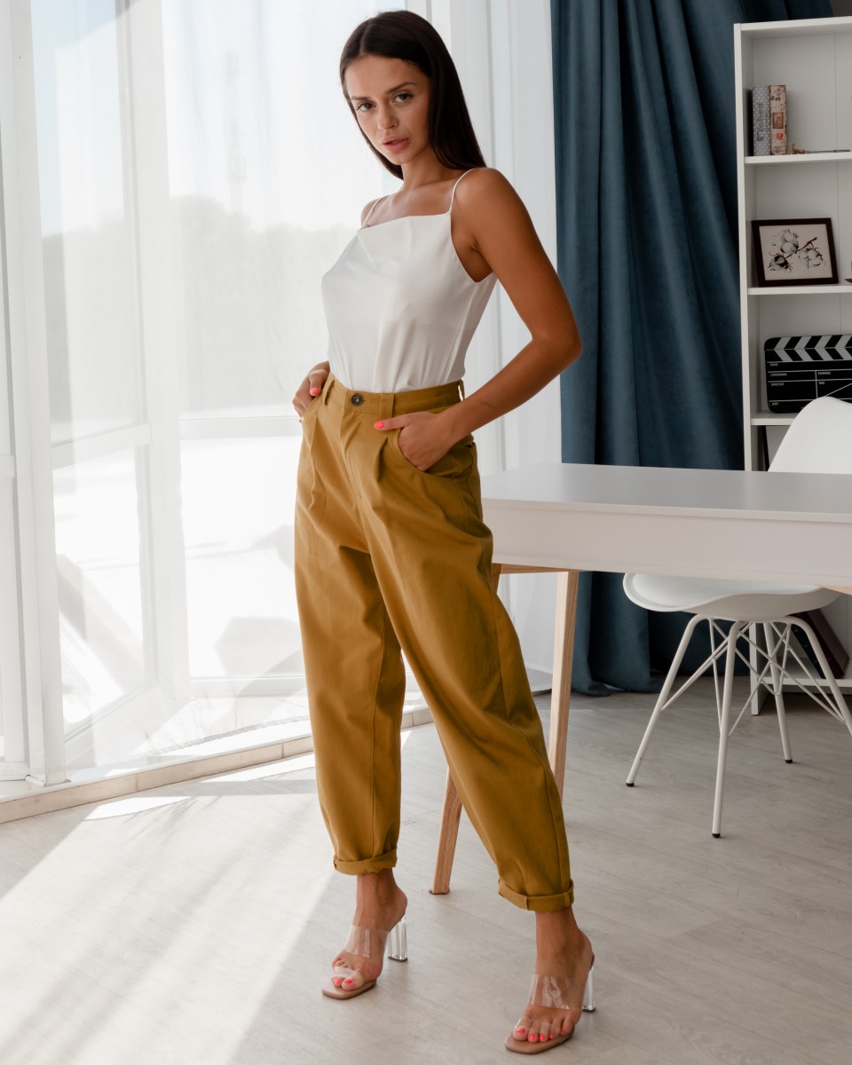 

Джинсы бананы Just Style Горчичный, Джинсы бананы Just Style Горчичный L