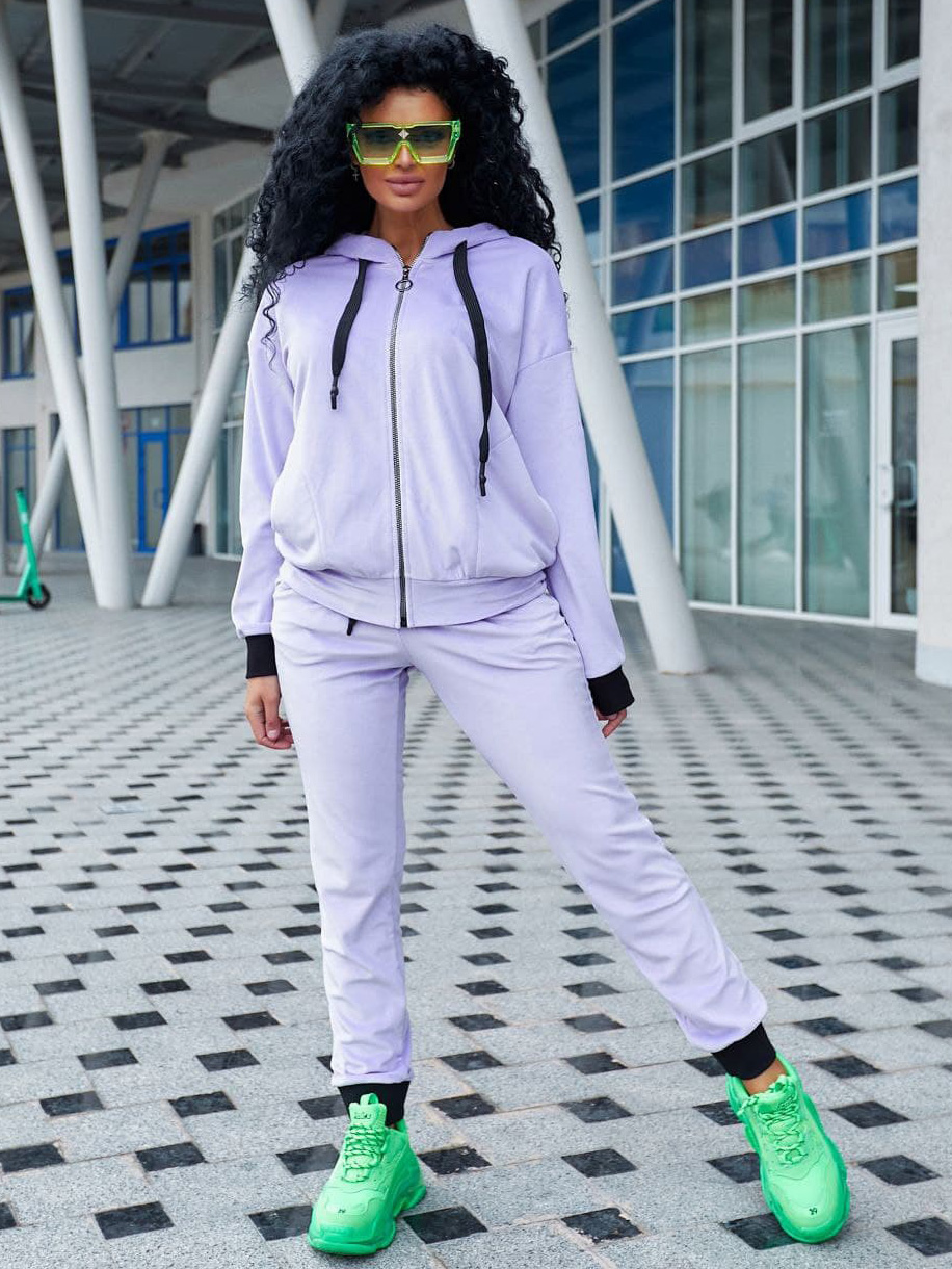 

Спортивный костюм Jaklin 8166 - Сиреневый, Спортивный костюм Jaklin 8166 M-L Сиреневый