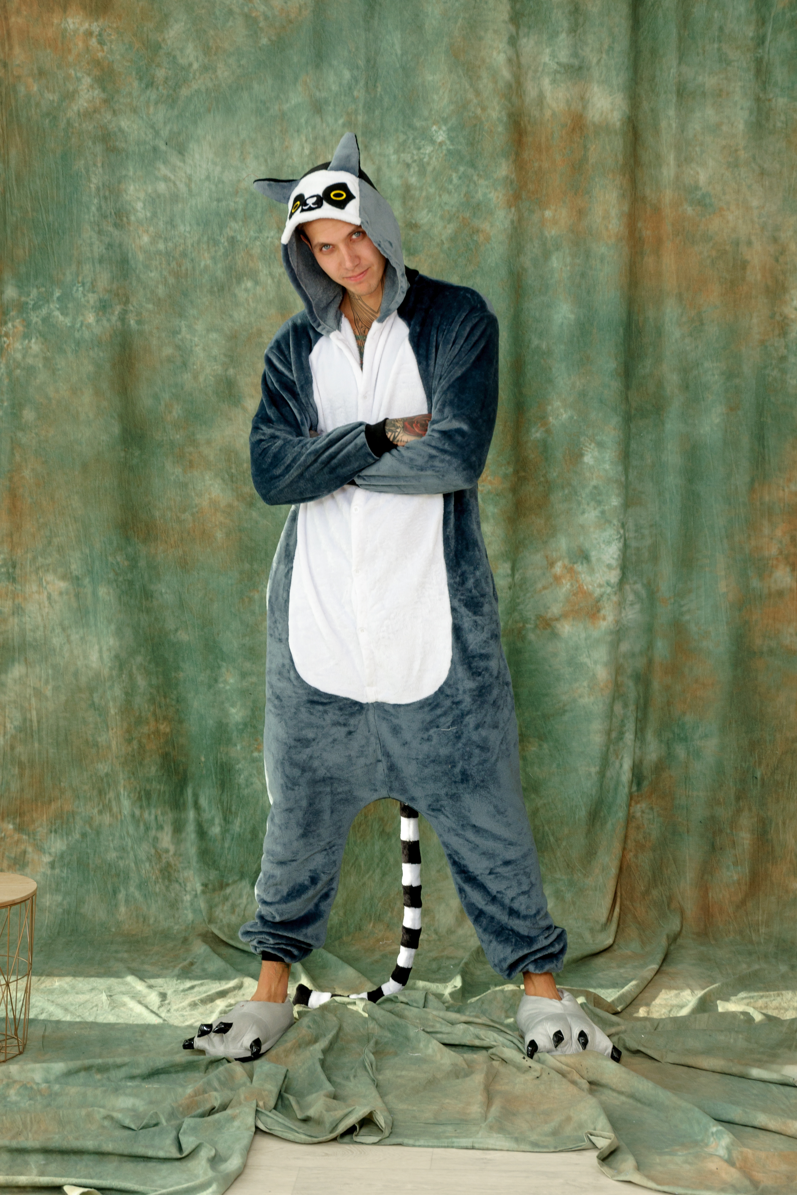 

Пижама кигуруми мужская Fruity Fest Лемур, Пижама кигуруми мужская Fruity Fest Лемур S