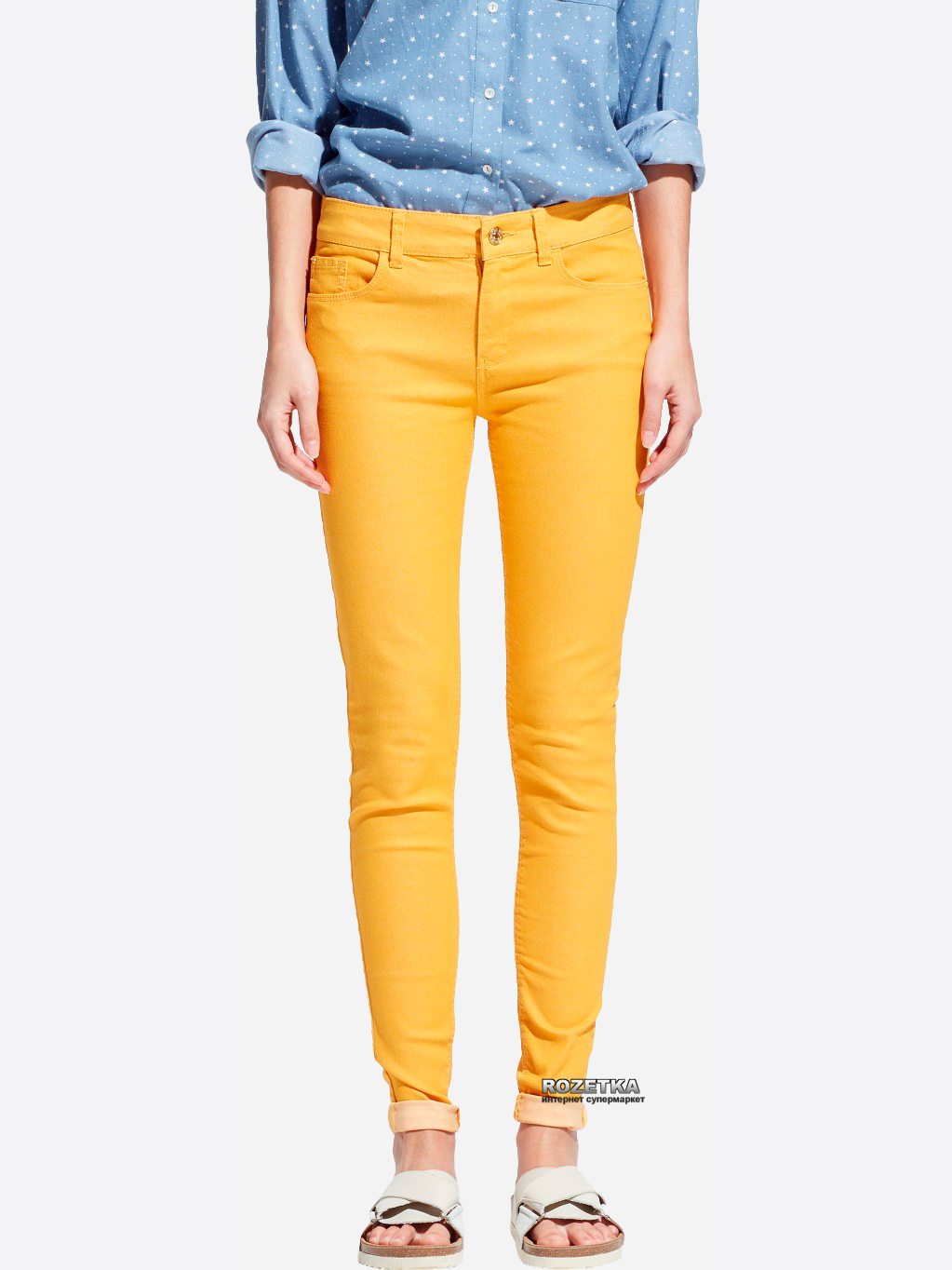 

Джинсы Mango 43000047 34 Горчичные