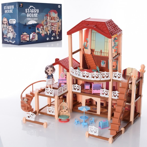

Игровой набор Домик Bambi 2022-5 3 этажа, 67-44-55,5см (BAM005181)