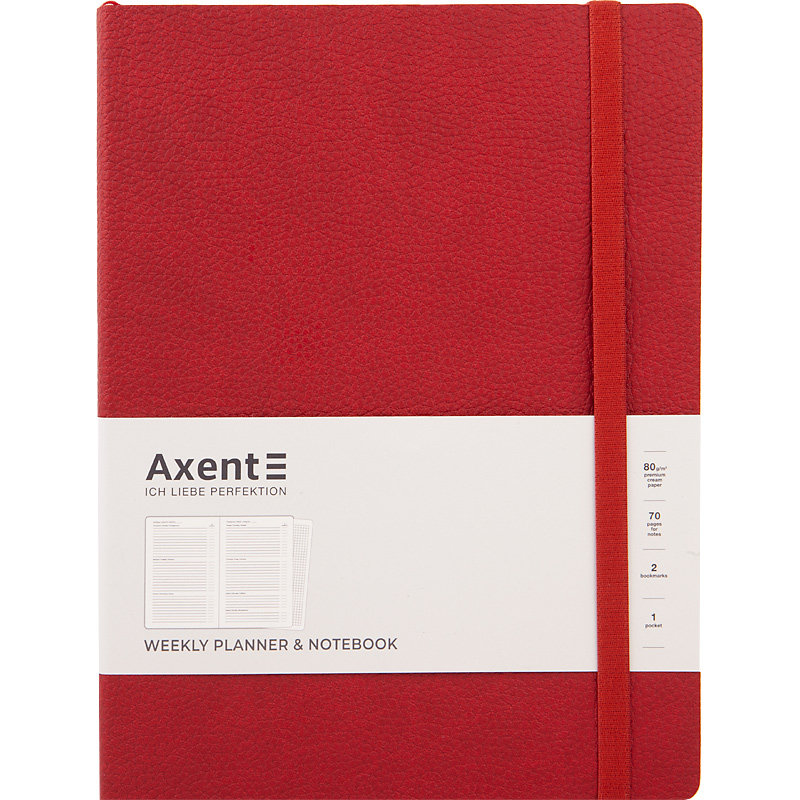 

Еженедельник Axent Partner Soft L 190х250 мм 96 листов красный (8605-21-06-A)