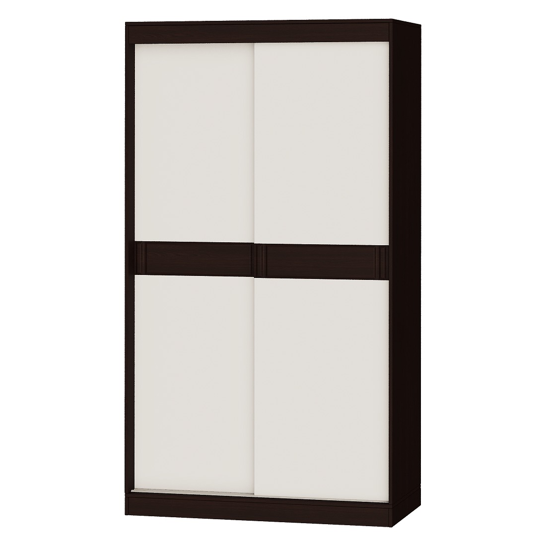 

Шкаф-купе Соната 1200 из ЛДСП 1200х2170х600 двухдверный венге темный/белый Эверест