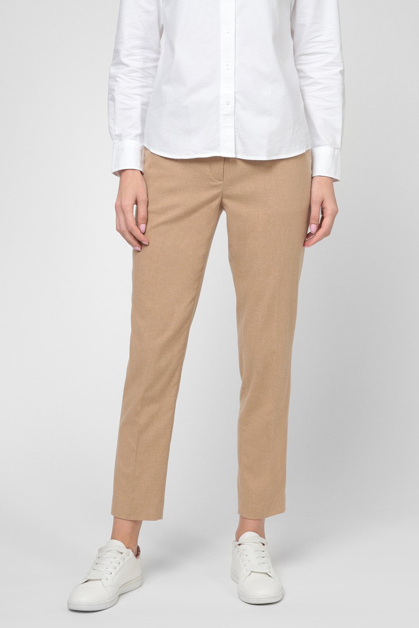 

Женские бежевые брюки WOOL CLASSIC TAPERED Gant  4150144, Женские бежевые брюки WOOL CLASSIC TAPERED Gant 38 4150144