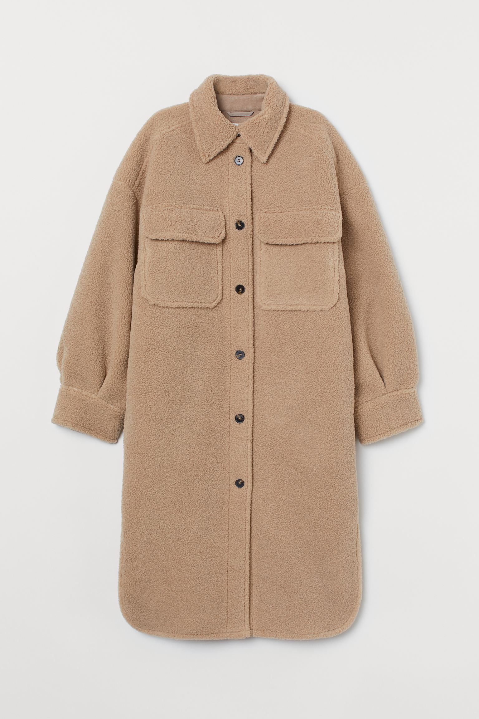 

Пальто H&M S бежевый 1109330322