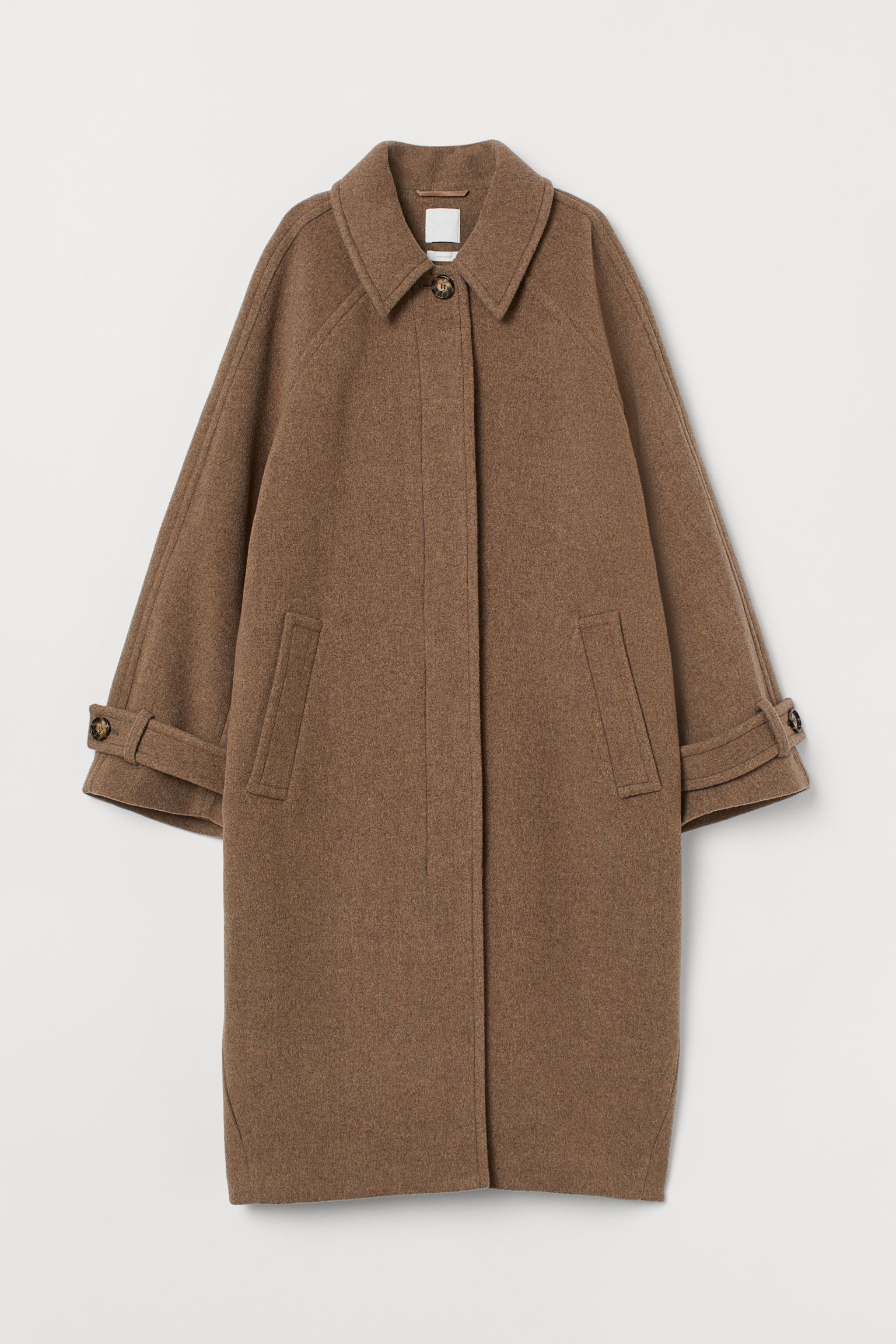 

Пальто H&M XL темно бежевый 1703910642