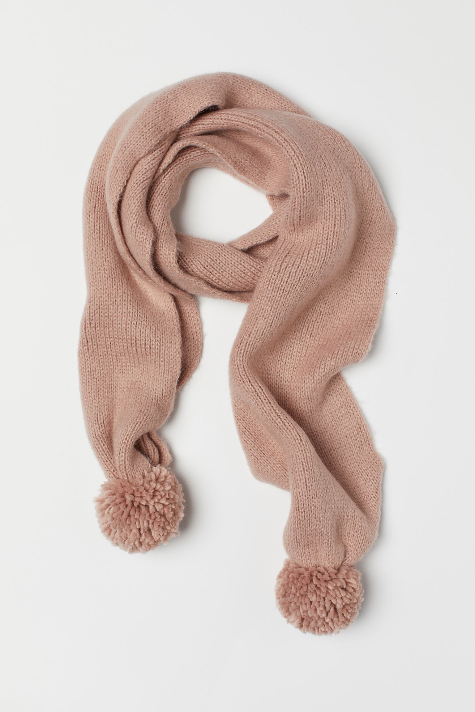 

Шарф H&M 190х27см пудровый 4106739838