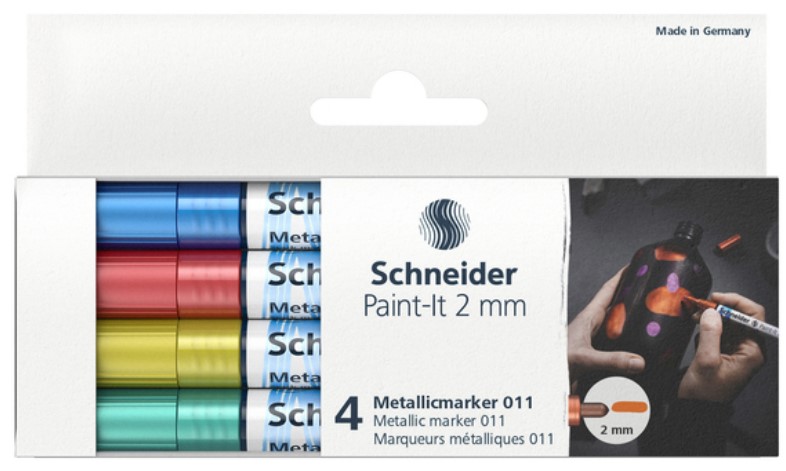

Набор маркеров Schneider Paint 2 мм 4 штуки ассорти (ML01111502)