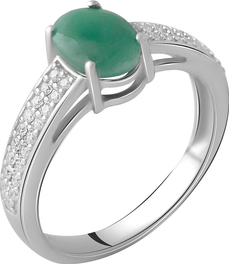 

Серебряное кольцо SilverBreeze с натуральным изумрудом 1.531ct 2058311 17 размер, 17 размер