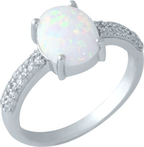 

Серебряное кольцо SilverBreeze с опалом 1.365ct 1958759 17.5 размер, 17.5 размер