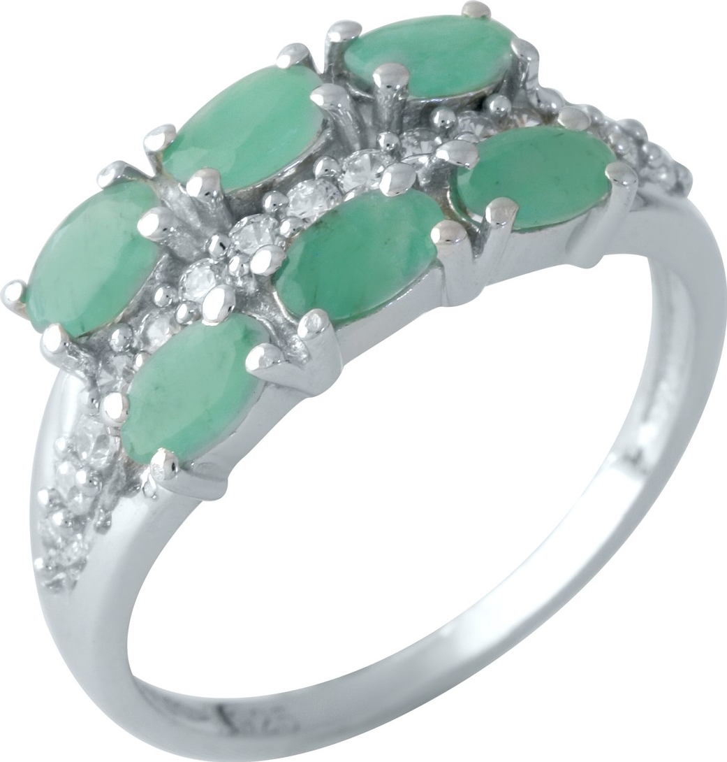 

Серебряное кольцо SilverBreeze с натуральным изумрудом 1.844ct 1962046 18 размер, 18 размер