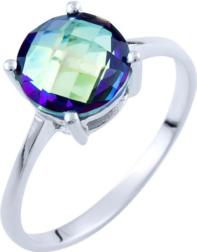 

Серебряное кольцо SilverBreeze с натуральным мистик топазом 1734346 17.5 размер, 17.5 размер