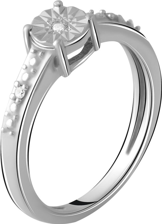 

Серебряное кольцо SilverBreeze с натуральными бриллиантом 0.027ct 2048565 18.5 размер, 18.5 размер