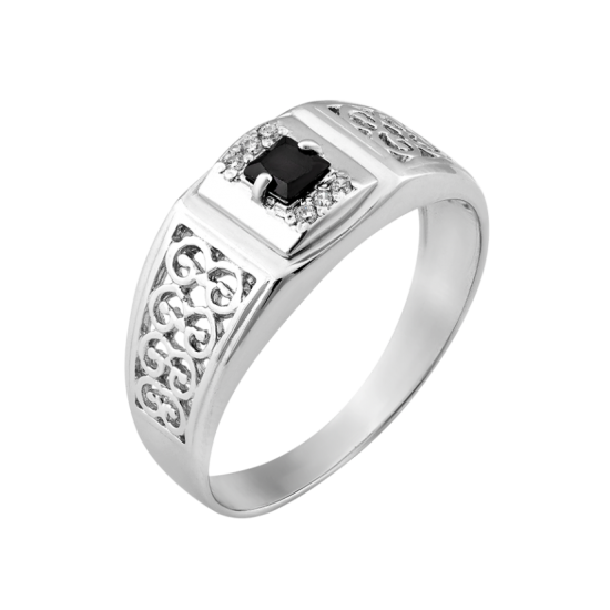 

Печатка серебряная с фианитом 610р, 21 размер