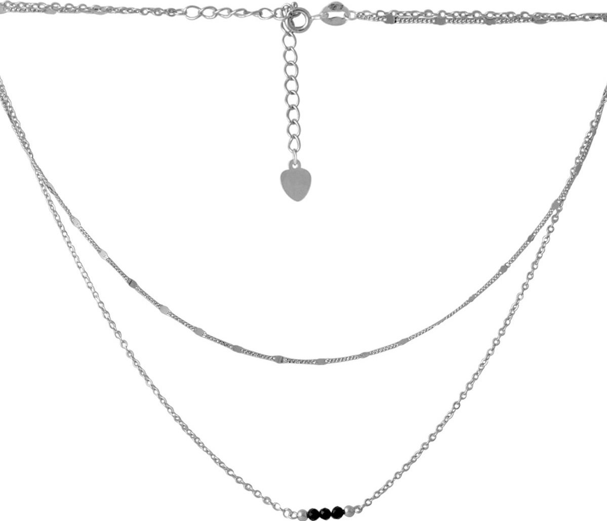 

Серебряное колье SilverBreeze с натуральным шпинелью 2068334 400450 размер, 400-450мм размер