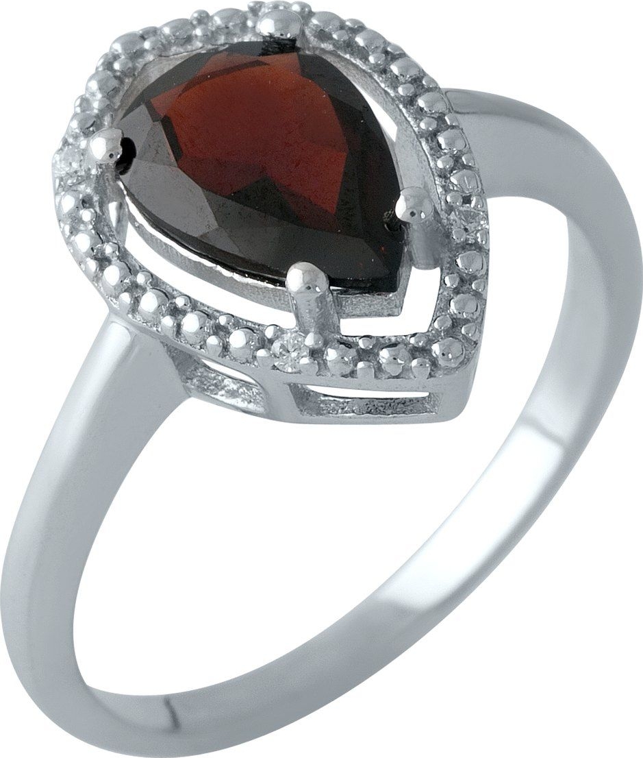 

Серебряное кольцо SilverBreeze с натуральным гранатом 1995211 18.5 размер, 18.5 размер
