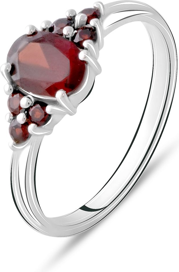 

Серебряное кольцо SilverBreeze с натуральным гранатом 1.167ct 2075301 18.5 размер, 18.5 размер