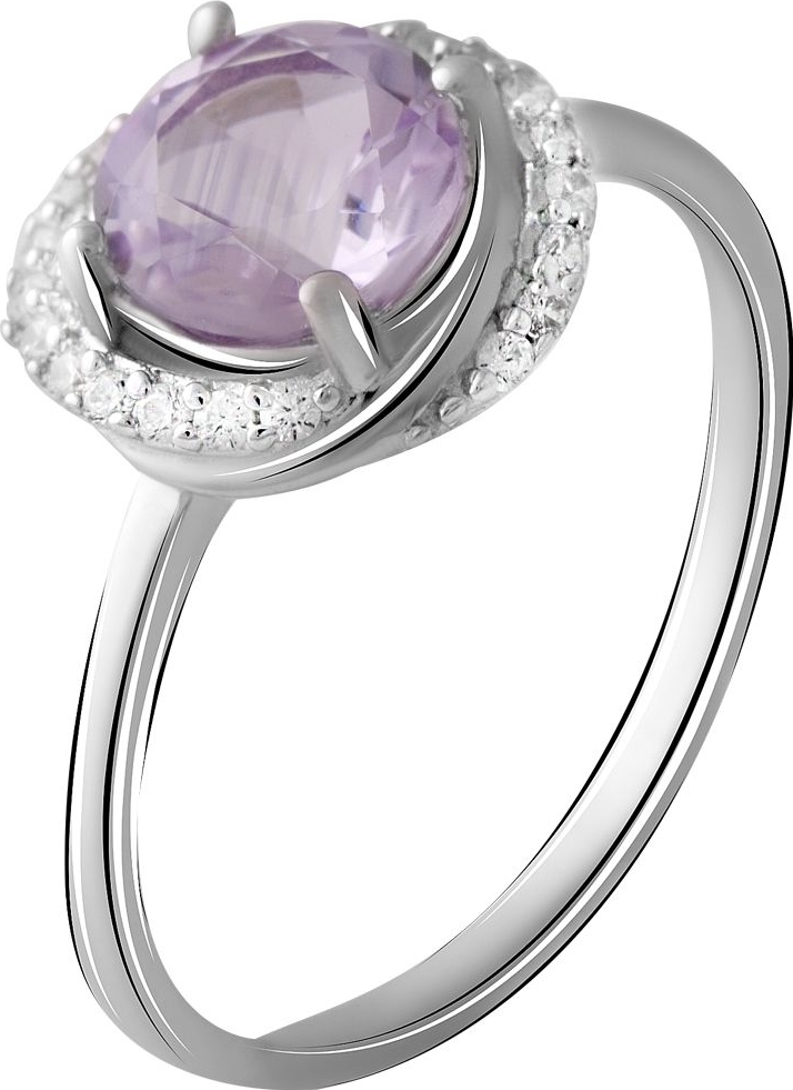 

Серебряное кольцо SilverBreeze с натуральным аметистом 1.17ct 2048787 17.5 размер, 17.5 размер