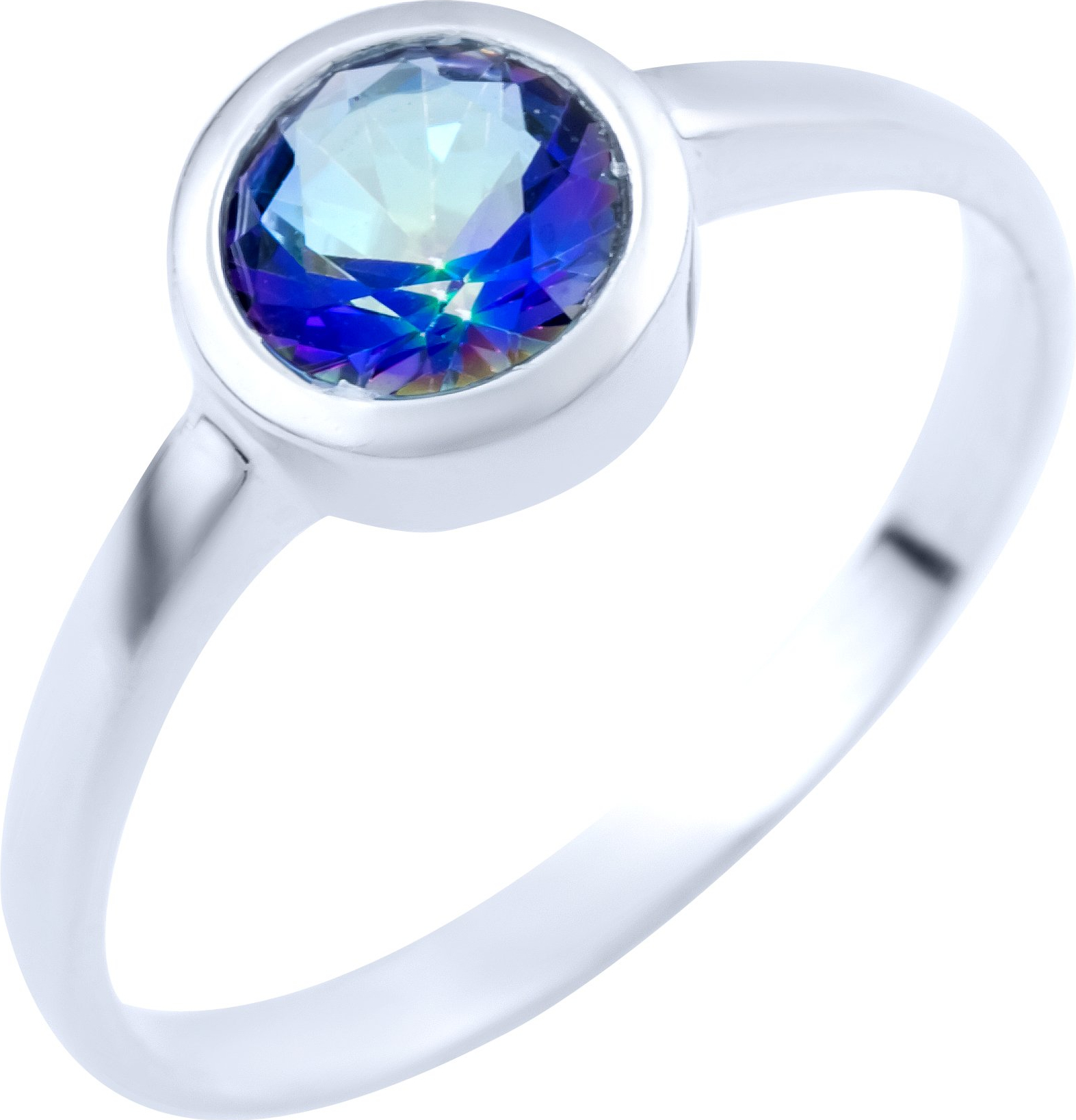 

Серебряное кольцо SilverBreeze с натуральным мистик топазом 1838013 17 размер, 17 размер