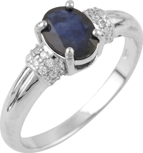 

Серебряное кольцо SilverBreeze с натуральным сапфиром 1.24ct 0876498 18.5 размер, 18.5 размер
