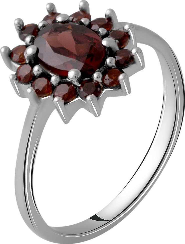 

Серебряное кольцо SilverBreeze с натуральным гранатом 1.8ct 1965535 17.5 размер, 17.5 размер