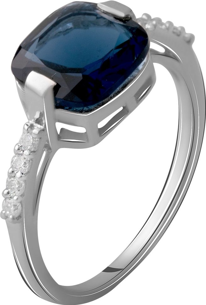 

Серебряное кольцо SilverBreeze с сапфиром nano 2.468ct 2059653 17.5 размер, 17.5 размер