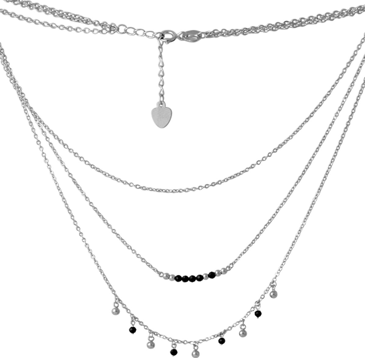 

Серебряное колье SilverBreeze с натуральным шпинелью 2068365 400450 размер, 400-450мм размер