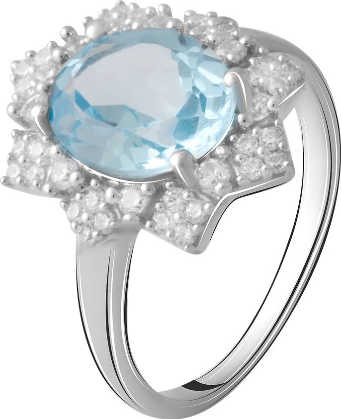 

Серебряное кольцо SilverBreeze с натуральным топазом 2.621ct 2065364 17 размер, 17 размер