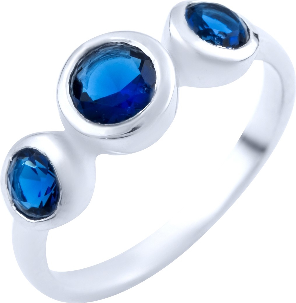 

Серебряное кольцо SilverBreeze с сапфиром nano 1825280 17.5 размер, 17.5 размер