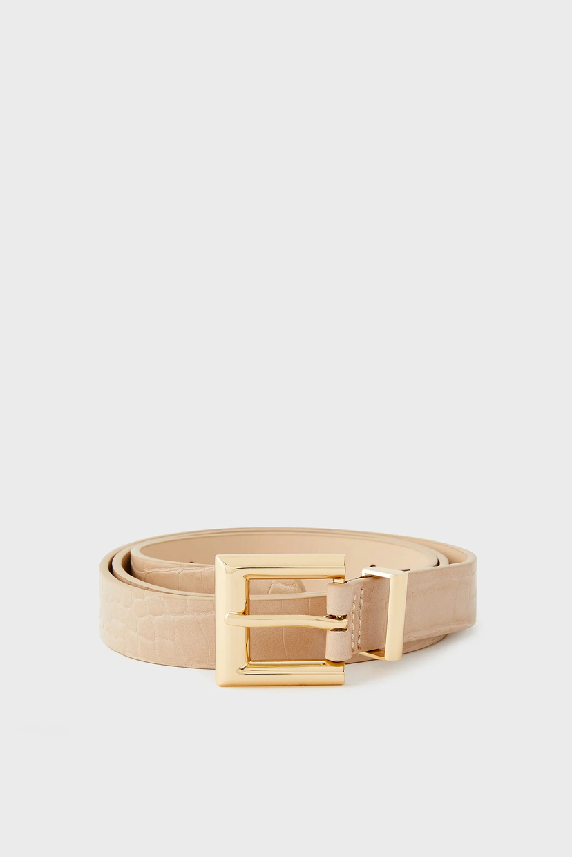 

Женский бежевый ремень CROC BELT Accessorize M 189121