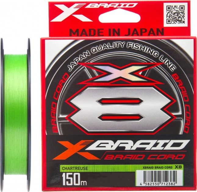 

Шнур YGK X-Braid Braid Cord X8 150 м #0.8/0.148 мм 16lb/7.2 кг