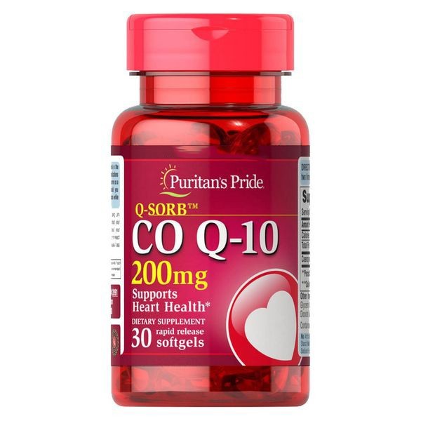 

Коэнзим Q10 Puritan's Pride Q-SORB Co Q-10 200 mg 30 капсул