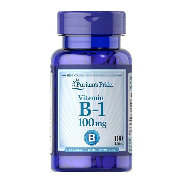 

Витамин Б1 Puritan's Pride Vitamin B-1 100 mg 100 таблеток