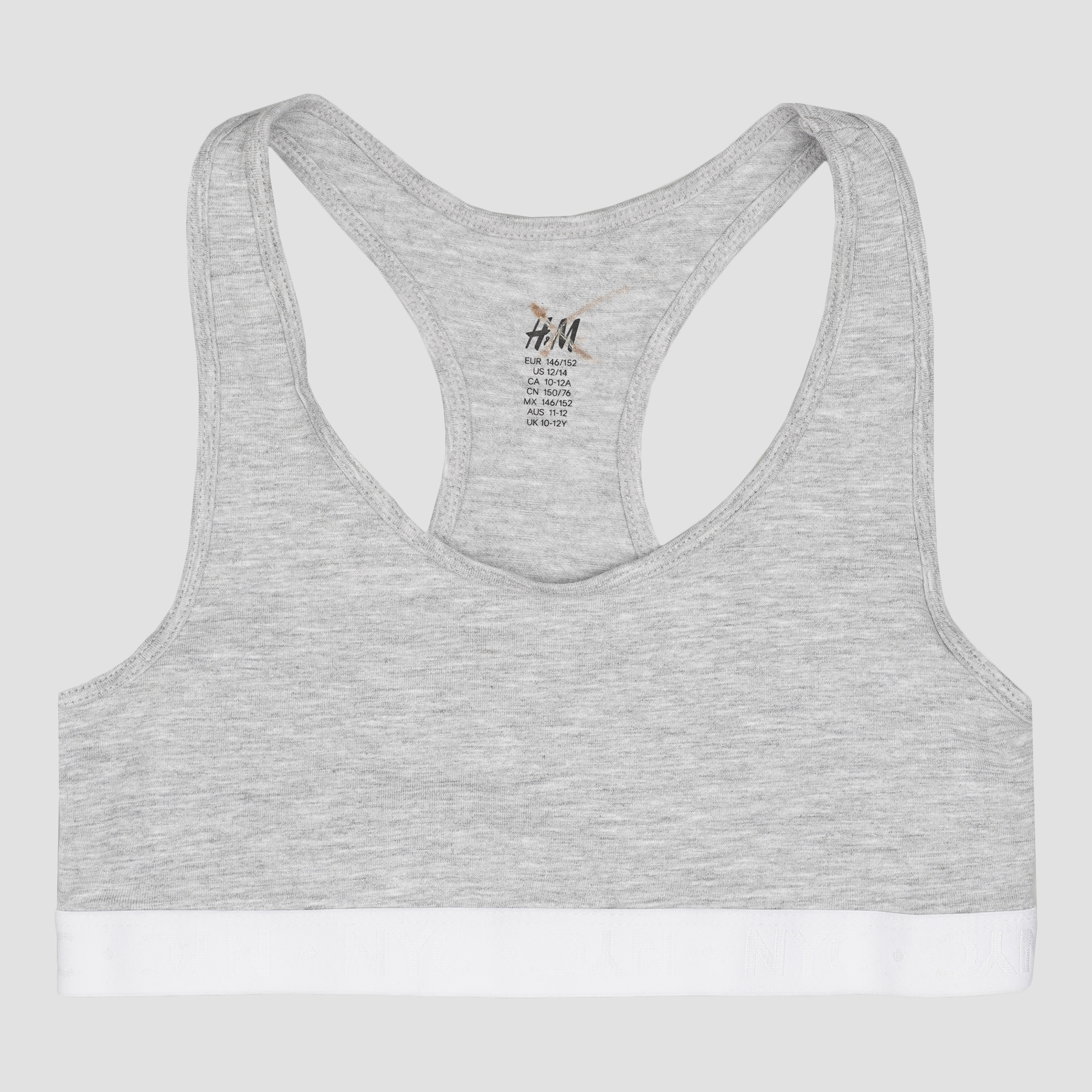 

Топ H&M 146 152см серый 22076558338