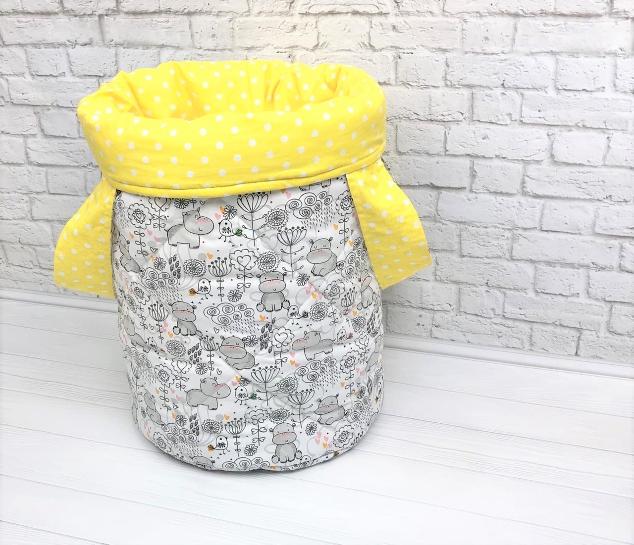 

Корзина для игрушек Moon Time Бегемотики 50*35 см
