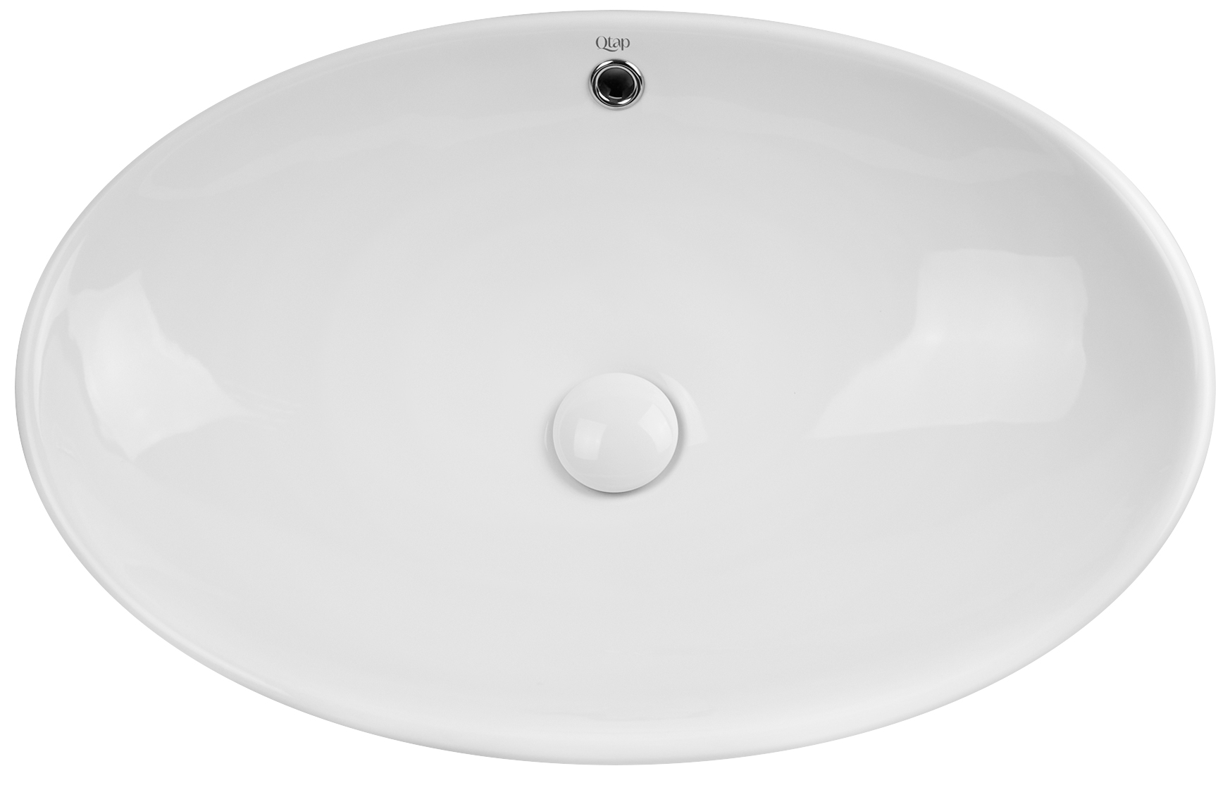 

Раковина Qtap Dove White QT06113077Wс донным клапаном