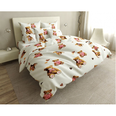 

Постельное белье MirSon Сатин Premium 22-1246 Love Berry Семейный 2 x 143x210
