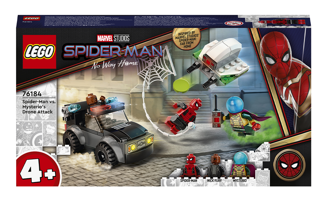 

Конструктор LEGO Marvel Людина-Павук проти атаки дрона Містеріо 73 деталей (76184)