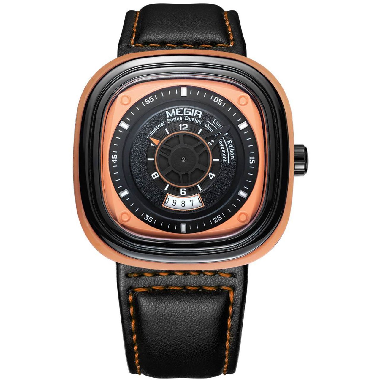 

Часы Megir Orange Black MG2027 (ML2027G-BKOE-1N11)