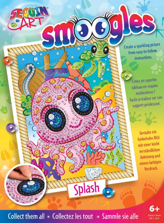 

Набор для творчества Sequin Art Smoogles Осьминог 25х34 см (SA1813)