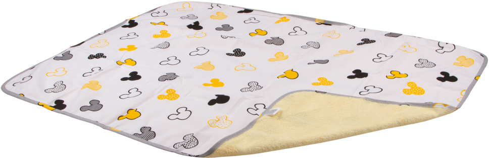 

Пеленка двустороняя непромокаемая Эко Пупс Eco Cotton Мишки Микки на белом 65х90 см (2100033770401)