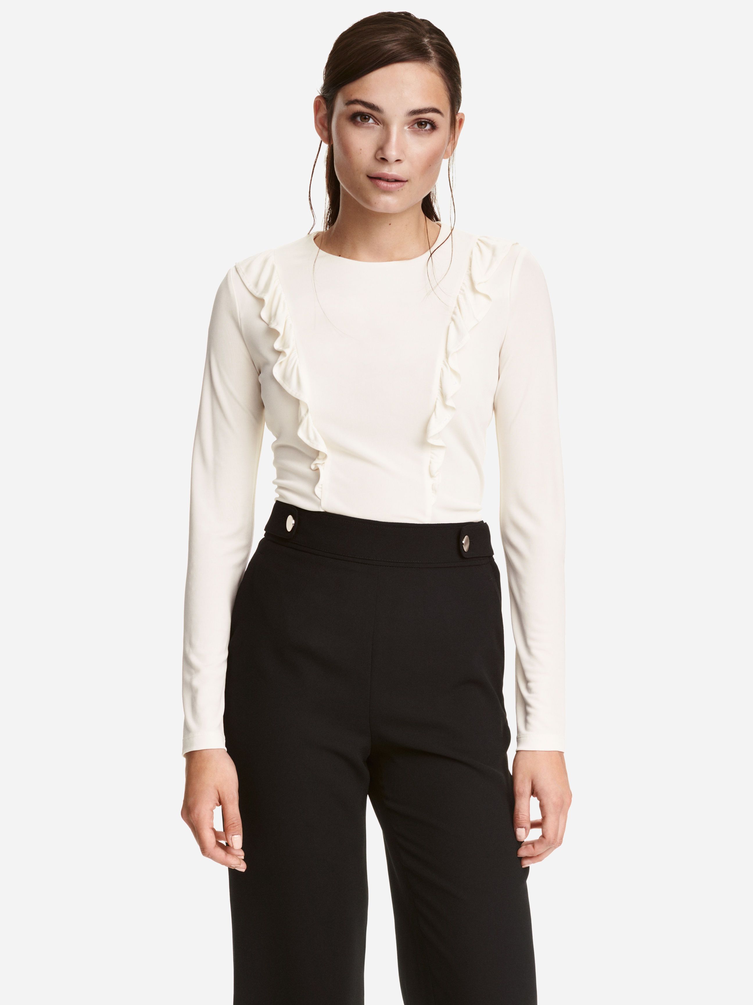 

Блузка H&M XAZ015309AMBX  Молочная, Блузка H&M XAZ015309AMBX L Молочная
