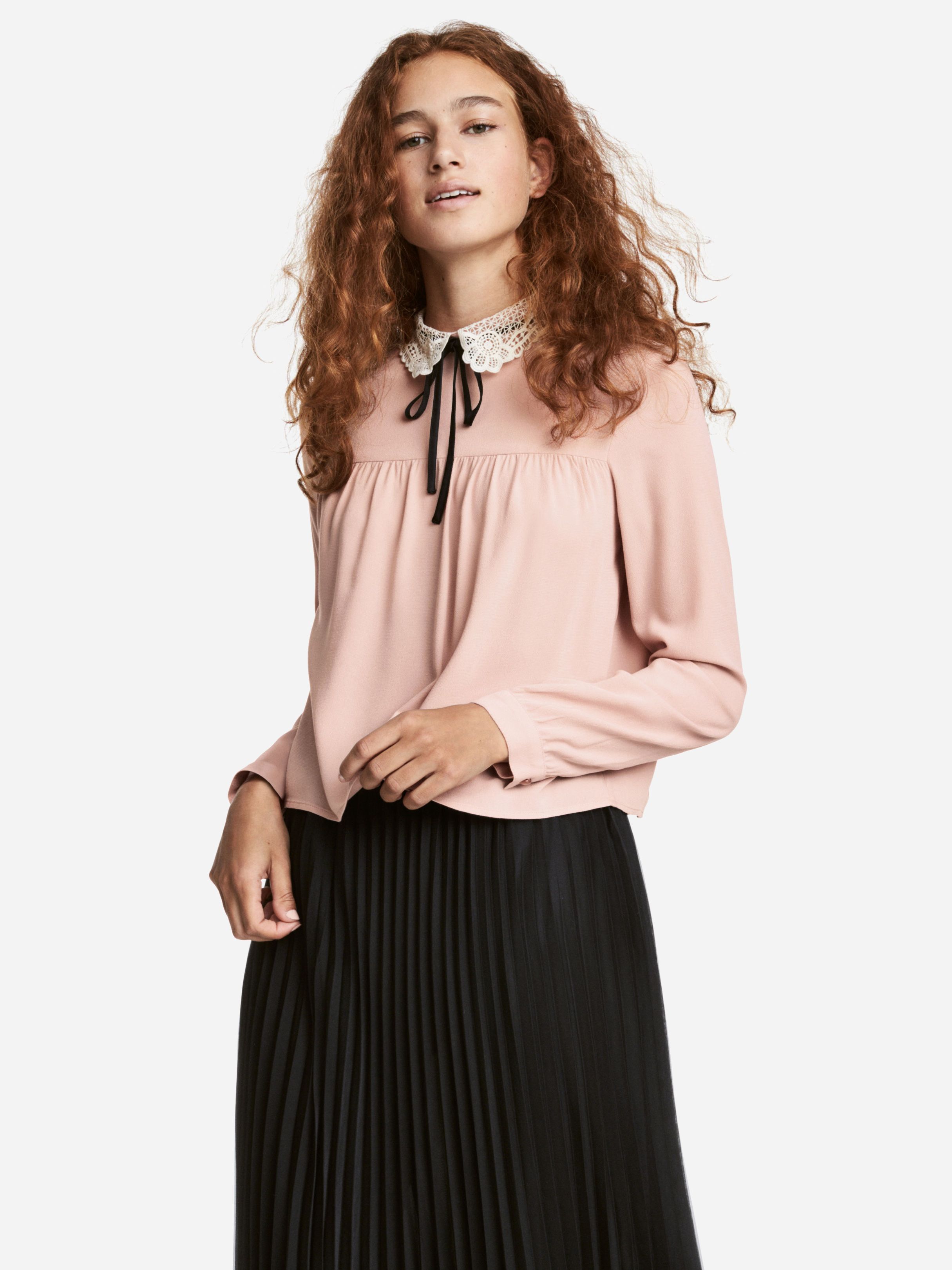 

Блузка H&M XAZ072110XVEH  Бледно-розовая, Блузка H&M XAZ072110XVEH 44 Бледно-розовая